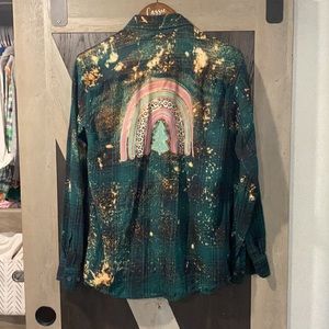 Bleach Distressed Flannel